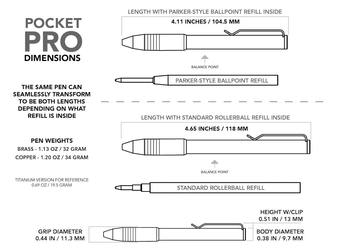Copper Pocket Pro Pen